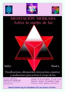 póster taller Meditación Merkaba