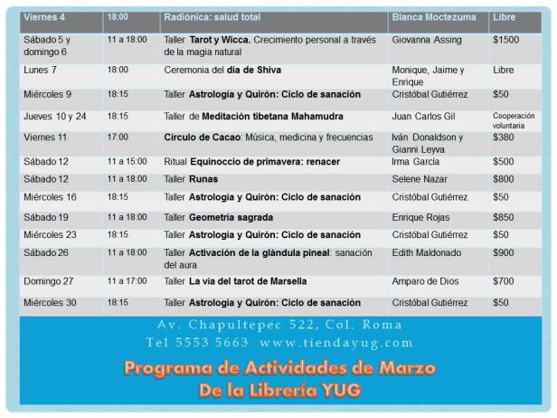 Programa marzo 2016