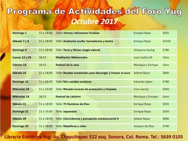 Actividades octubre 2017