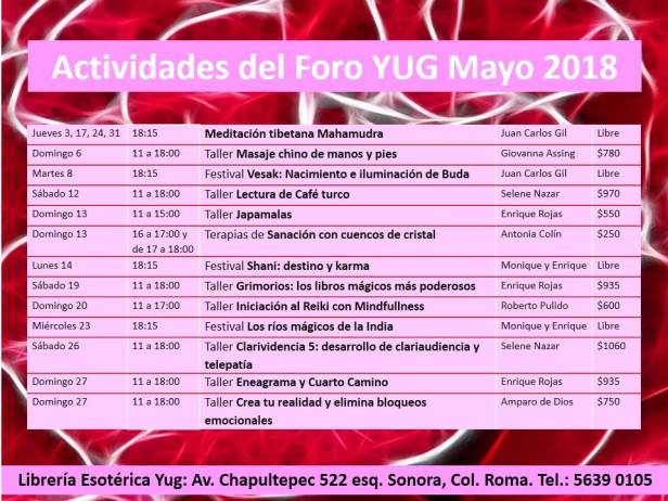 actividades mayo 18