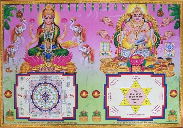 yantra lakshmi y kubera